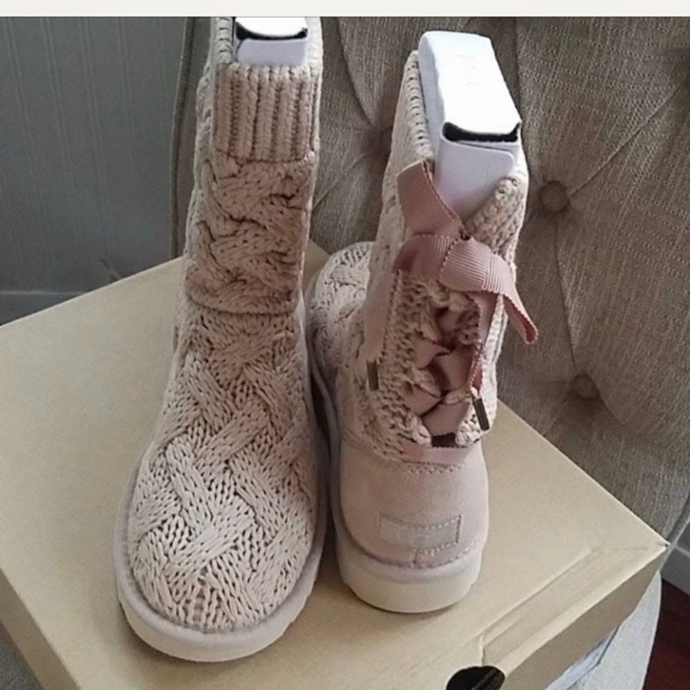 Pink Ugg Isla boots